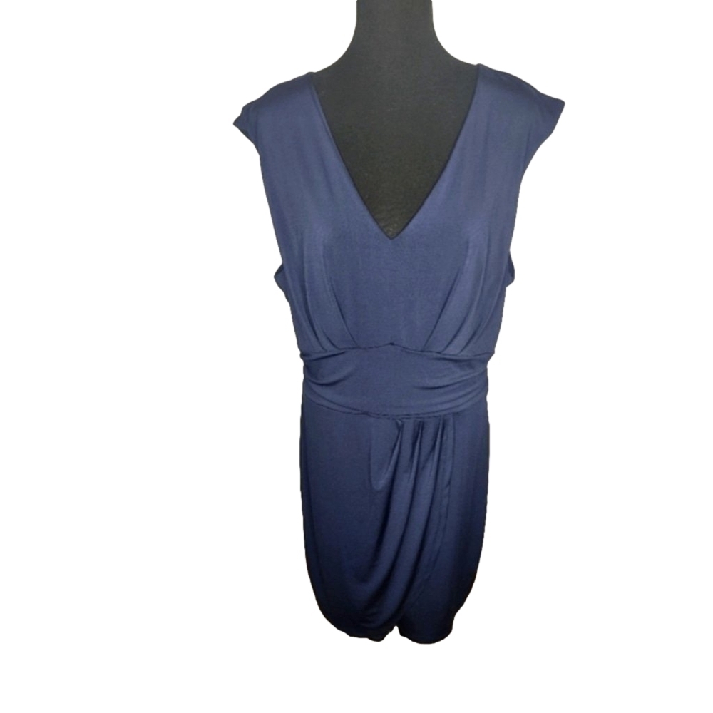 Elegant Navy Midi Dress